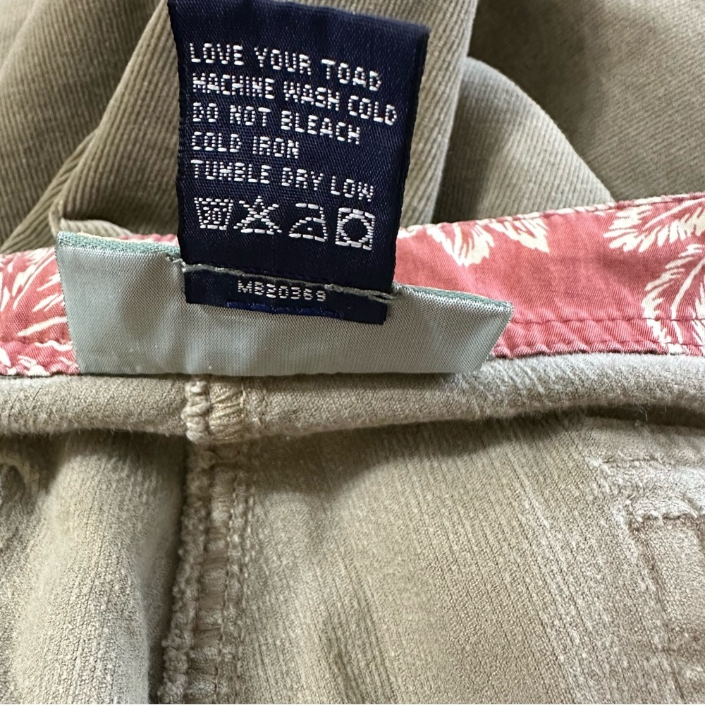 Horny Toad Tan Khaki Women’s Wide Leg Cropped Corduroy Pants Size 8 - Picture 14 of 15